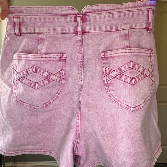 Faherty Organic Cotton High-Rise Shorts – Pink Mineral Wash – Size M - Picture 3 of 4